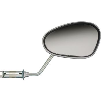 Bar End Mirror (Oval), RH, Chrome  Plated