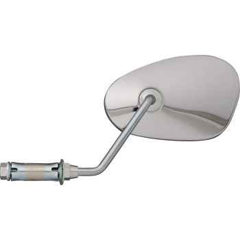 Bar End Mirror (Oval), LH, Chrome  Plated