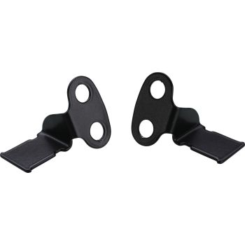 TT Indicator Bracket, front, 1 pair, suitable for indicator item 42019/42020, mounting at lower yoke, stainless steel, black coated