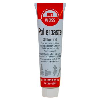 ROT-WEISS Polishing Compound, 100ml (For Surface Scratches or Weathered Surfaces. Even Suitable for Chrome and Rubber)