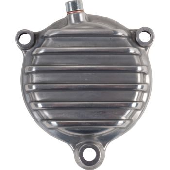 'ViRace' Oil Filter Cover with Cooling Fins, Aluminium polished