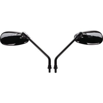 Custom Mirror, 25cm Stem, Black (1 Pair, e-approved, stem +75mm against item 50508B)