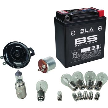 Add-On Kit BASIC for Item 50544/50555 12V Conversion (contains all 12V bulbs, closed SLA battery, flasher relay, horn)