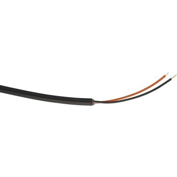 Cable, 1 Metre, 2-Way 0.22sq.mm, colour-coded, black PVC shell, outer diameter 4mm