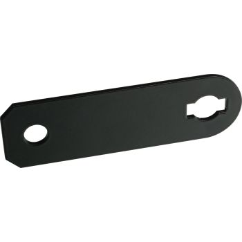 Replica horn bracket, stainless steel, black powder coated, suitable for horns with rubber bearing (see items 41549 (6V) resp. 41253/41013/41080 (12V))