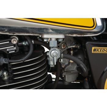 TT-Style Fuel Petcock Adapter (Original Fuel Tank to M14x1) incl. Screws & Gasket -></picture> Suitable Fuel Petcock see Item 29251 / 50597