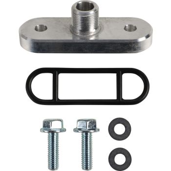 Fuel Petcock Adapter SR500 (OEM flange to M14x1, bolt distance 46mm) incl. screws and gasket -></picture> matching fuel petcock see item 29251/50597