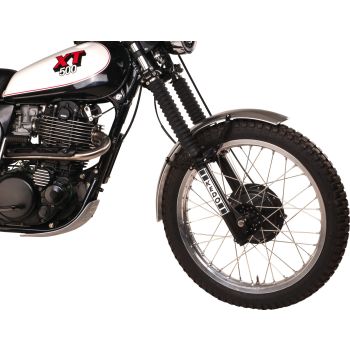Trial Front Fender, aluminium, not drilled, free positionable, incl. black aluminium brackets & clamps, incl. mounting instructions