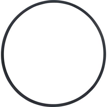 Rubber Compensating Washer, enables rattle-free mounting, fits between headlight lens and lamp ring, 2mm thick, diameter 181mm /171mm