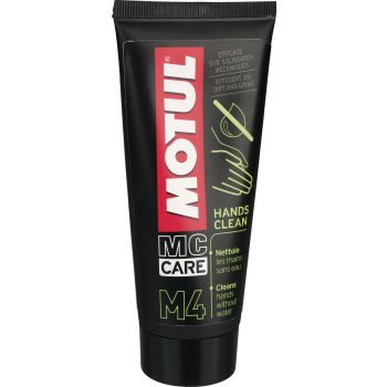 Motul M4 Hand Cleaner, 100ml tube, removes oil and other stubborn dirt without water, no residue on the hand after application