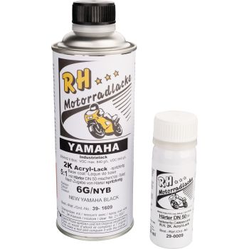 Base Coat without Clear Laquer, 'New Yamaha Black', (NYB), 375ml, 2K