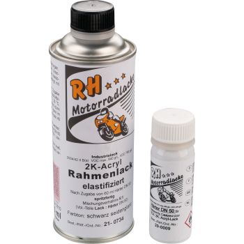 Two-Component Frame Paint Black/Silk Matt, 375ml incl. Hardener