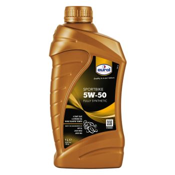 1l Eurol 5W50 Fully Synthetic 4 Stroke Motorcycle Oil (API SG, JASO MA2, replaces Item 51548)