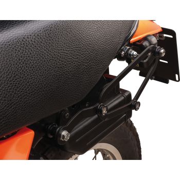 Luggage Bag Rack 'Evolution' with SLC Quick Release System, left, suitable e.g. for LegendGear side bags, stainless steel black coated