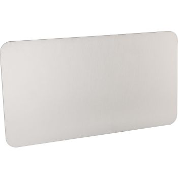 License Plate Reinforcement Plate, aluminium raw, dimensions approx. 240x130x2, DIY (undrilled) for individual mounting