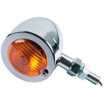 Indicator 'Bullet', Flat Lens, 1 Piece, 'E'-marked, Stem with M10-Thread (Bulb: BA15s 12V/10W, 12V/21W see Item 41114)