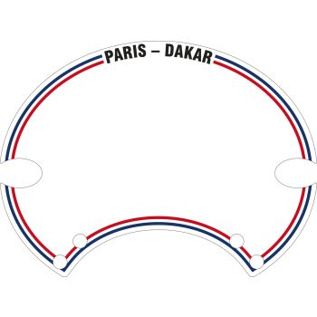 Starting Number Plate Sticker 'Paris-Dakar', 1 piece, suitable for 'SixDays' Number Plate PrestonPetty, item 60405W/G, 60406W/G, 60407W/G