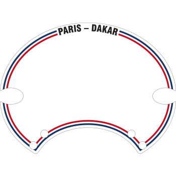 Starting Number Plate Sticker 'Paris-Dakar', 1 piece, suitable for 'SixDays' Number Plate PrestonPetty, item 60405W/G, 60406W/G, 60407W/G