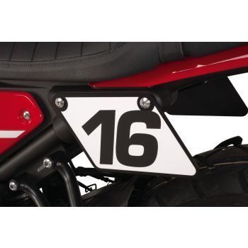 Decal for Mini Start Number Plate, for left side of vehicle, white, 1 piece, suitable number stickers see item 30032M