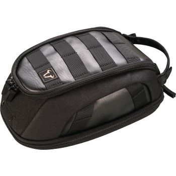 LegendGear Magnet Tank Bag Black Edition, 3/5.5L capacity (through zipper), incl rain cover and straps for aluminium fuel tanks
