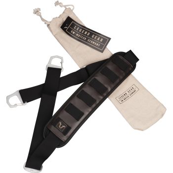 LegendGear Shoulder Strap, brown, padded, carabiner fastener, suitable for side bag item 60694/60699B/60700B/60705