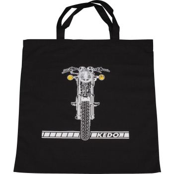 Shopping Bag Black, SR500 print, dim. approx. 38x42cm, 100% cotton (two-colour screen print)