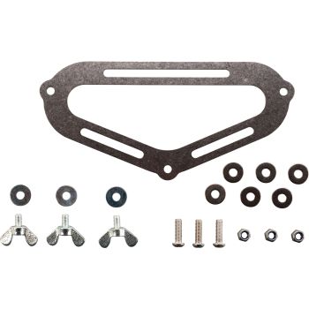 Bag Base Plate for SLC Luggage System, for screw mounting of universal bags on SLC side rack, stainless steel, incl. fixing material