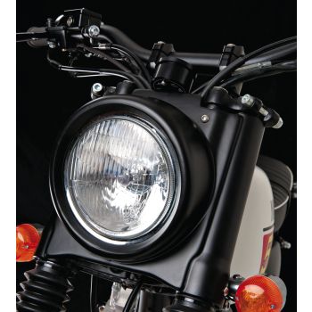JvB-moto 'D-Track' Head Light, Cover GRP (unpainted) incl. H4 Head Light and Mounting Material