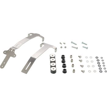 License Plate Bracket & Mounting Material for KEDO GRP Fender, stainless steel (extensions: license plate light 62021, indicator stay 63022)