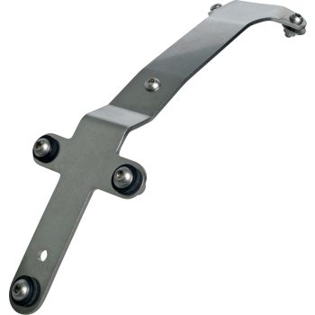 License Plate Bracket 'GibbonSlap'-Style ,Stainless, incl. Mounting Material (Additional Equipment: License Plate Lamp 62021, Indicator Stay 63022)