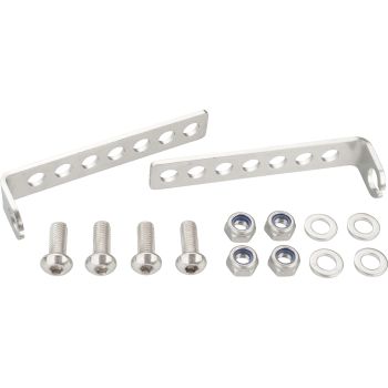 Indicator Mounting Kit Universal, stainless steel, fits license plate bracket e.g. item 23470/63020/62023 and indicator with 8mm stem, 1 pair