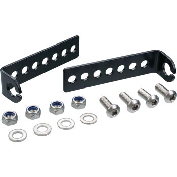 Indicator Mounting Kit Stainless Steel Black, universal, fits for various license plate brackets, for LED indicators with 8-10mm thread
