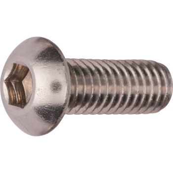 M6x16 Button Head Allen Screw, A2 Stainless Steel