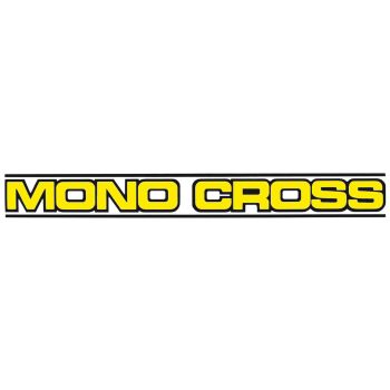 Decal 'MONO CROSS' Yellow, 216x25mm, 1 Piece