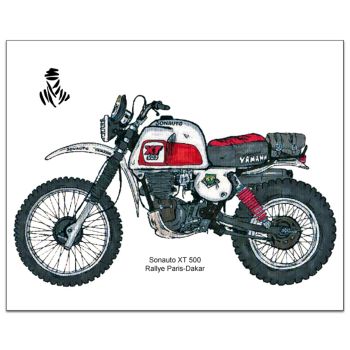 Art Print by Ingo Löchert 'Sonauto XT500', 6c digital print on poster paper, size approx. 50x70cm