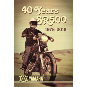 SR500 Poster '40 Years SR500', size approx. 48x70cm (portrait format), 4c digital print on HQ poster paper