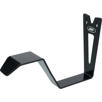 Coat Rack / Helmet Hook, allows you to hang up your helmet on the wall, L/W/H approx.: 183.6/48.7/124mm, metal black coated, delivery without screws
