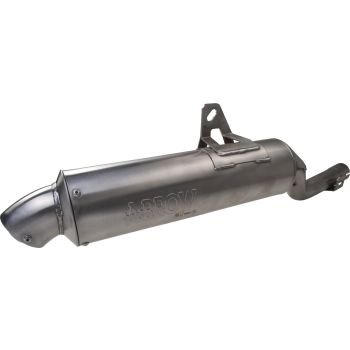 Arrow Silencer 'Paris-Dakar Replica', stainless steel (EG-Vehicle Type Approval), no gasket required, 48mm clamp included, 42mm inner diameter