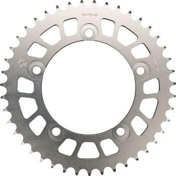 43T Rear Sprocket, aluminium, silver anodized (JT, square slots)