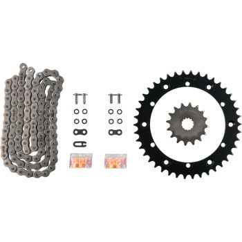 XW-Ring Chain Kit 16T front/42T rear RK520XRE, 100 links, open type, incl. clip- and rivet chain joint