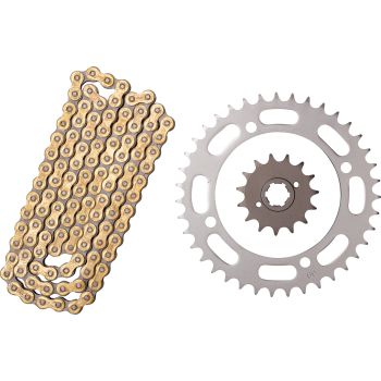 X-Ring Chain Kit 15/39 (102 Links, endless) DID520VX3 (G&B), Coarse Geared Shaft