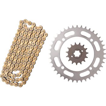 X-Ring Chain Kit 15/40 (104 Links, endless) DID520XV3 G&B, Coarse Geared Shaft