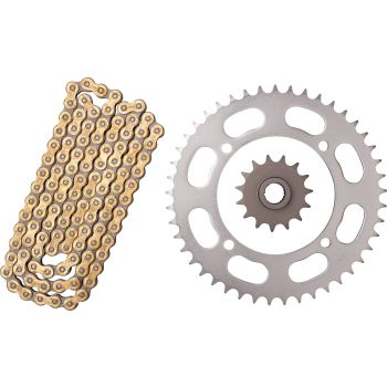 X-Ring Chain Kit 15/45 DID520VX3 Gold, 106 Links, Endless, Fine Geared Front Sprocket
