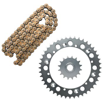 X-Ring Chain Kit DID 520VX3 G&B, 16T Front Sprocket, 44Z Rear Sprocket (Endless Chain with OEM Ratio 1:2.75, No Further Modifications Required)