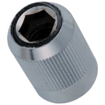 Knurled Nut for Header Pipe Mounting, 1 piece (OEM, Chrome-Plated, Allen Key), OEM Reference # 90179-08004