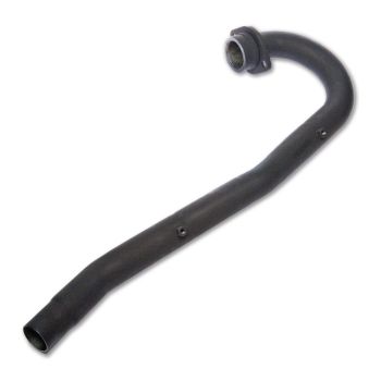 Stainless Steel Header Pipe, 38mm, with heat resistant black coating, junction to silencer 35mm (not street legal)
