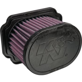 K&N High Flow Air Filter YA-6814, OEM Replacement, Street Legal