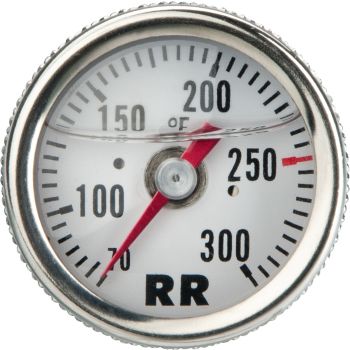 RR Oil Dipstick Thermometer RR23 with White Clockface and FAHRENHEIT Dial (70-300°F)