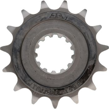 15T Front Sprocket, chain pitch 525, fine-toothed, rubberized for maximum smoothness of running (locking tab see item 91097)