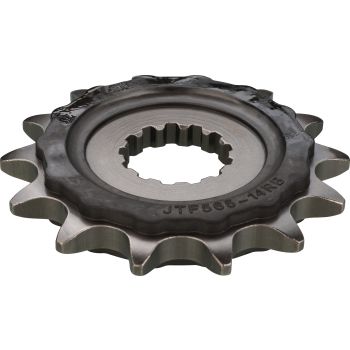 14T Sprocket, double-sided rubberised for noise reduction